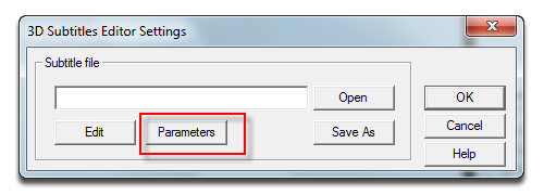 Fig 7: Parameters 3D Subtitles